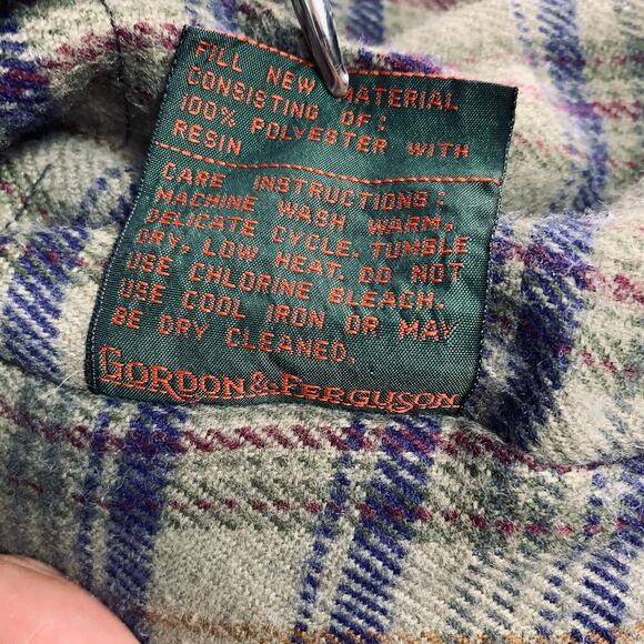 Vintage Field & Stream Gordon & Ferguson Insulated Bomber Jacket Navy – Size L - Picture 6 of 6